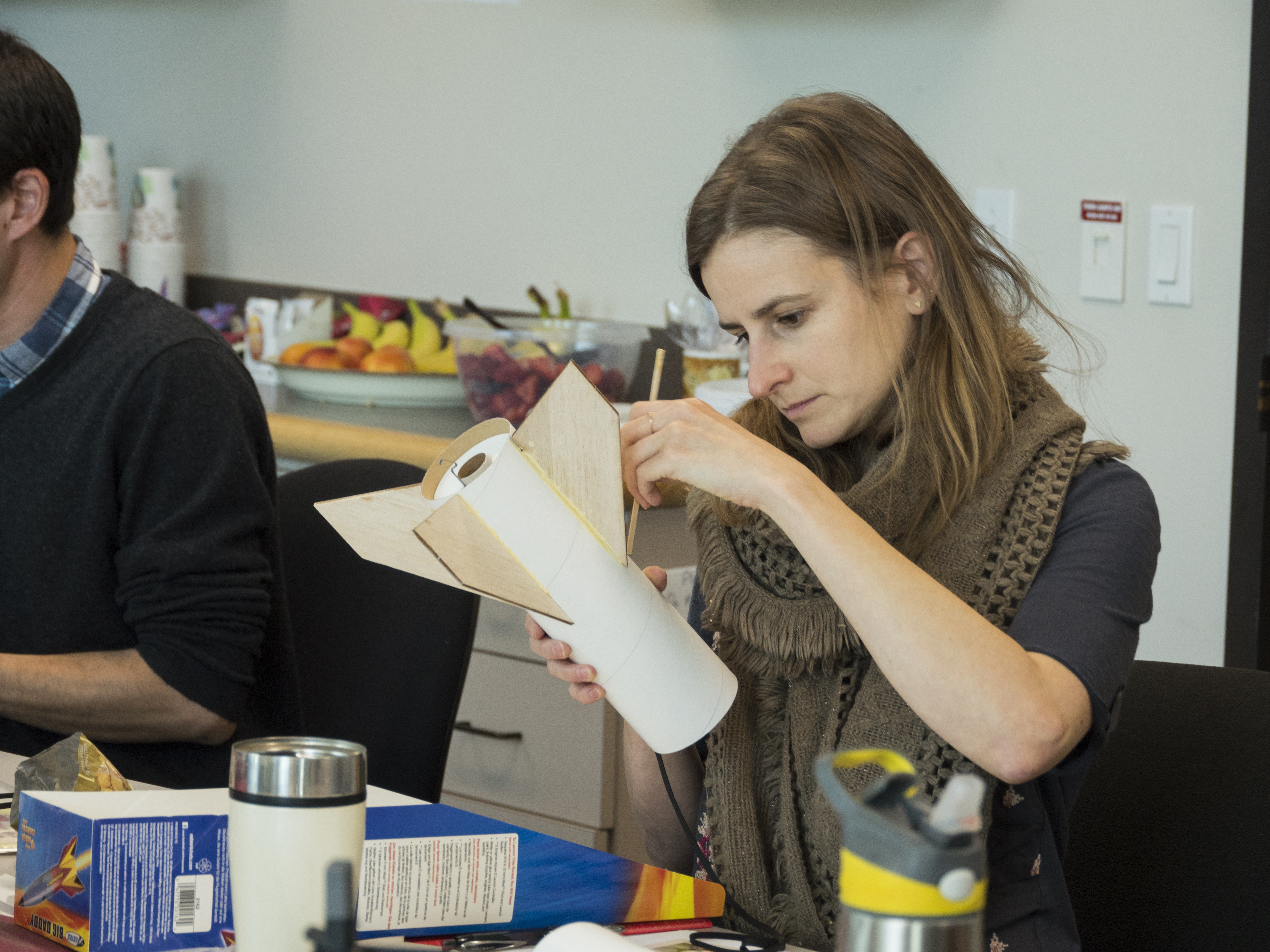 Student making drone