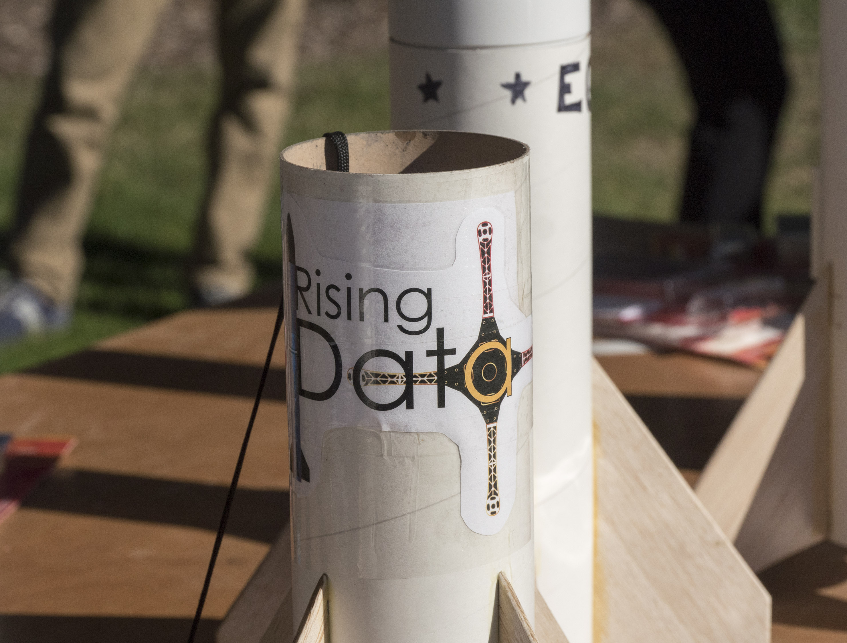 Rising Data emblem on Rocket